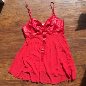 {Victoria's Secret} Red BabyDoll Lingerie VINTAGE